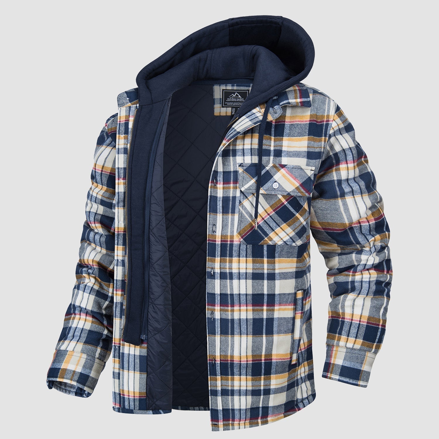 HARRY JACKET | FLANNEL WITH REMOVABLE HOOD